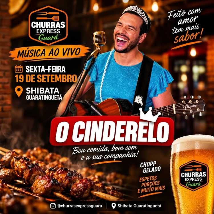 Churras Express terá evento com música ao vivo nesta sexta-feira (19)