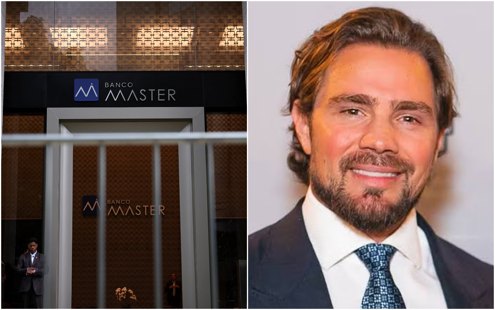 Daniel Vorcaro em aeroporto no interior de SP para pegar voo a Brasília