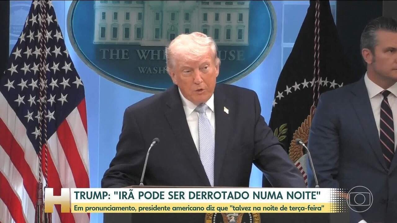 Trump diz que pode tomar 'Irã inteiro' na noite de terça-feira: 'Todas as usinas de energia serão demolidas'