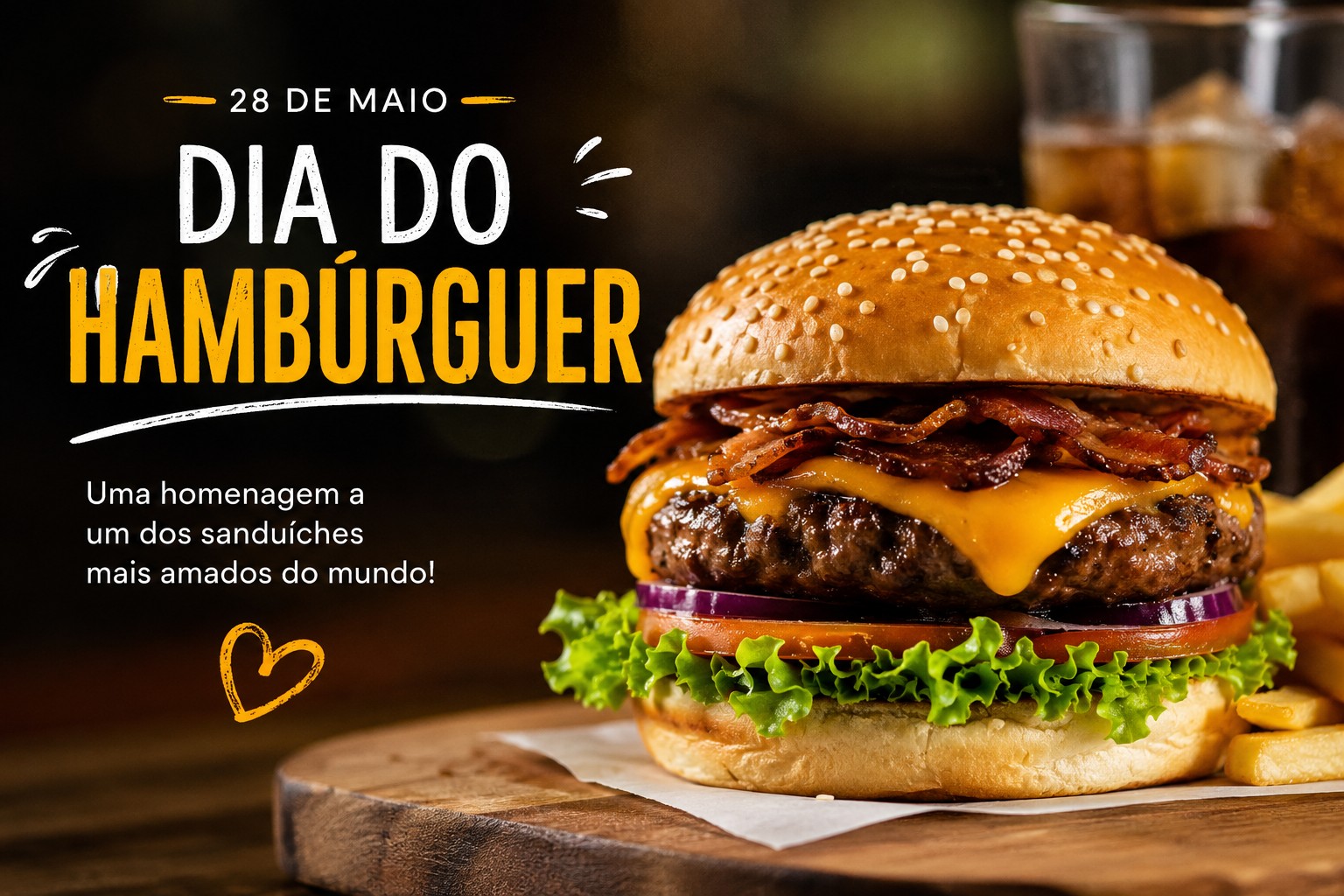 Dia do Hambúrguer: Mensagem para compartilhar antes da viagem