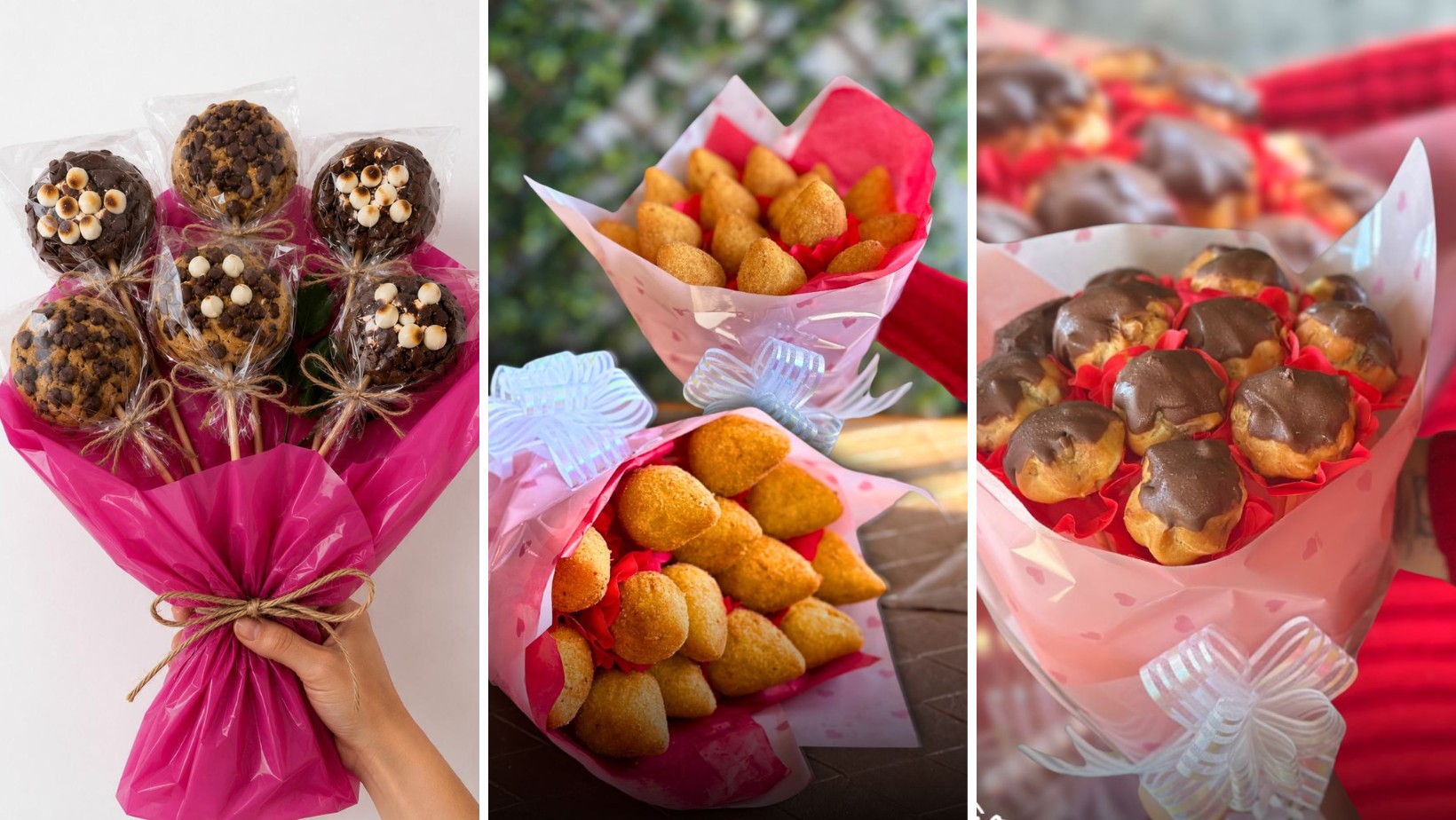 Buquês de cookies, coxinhas e carolinas: empreendedoras do Vale apostam em presentes criativos para o Dia dos Namorados