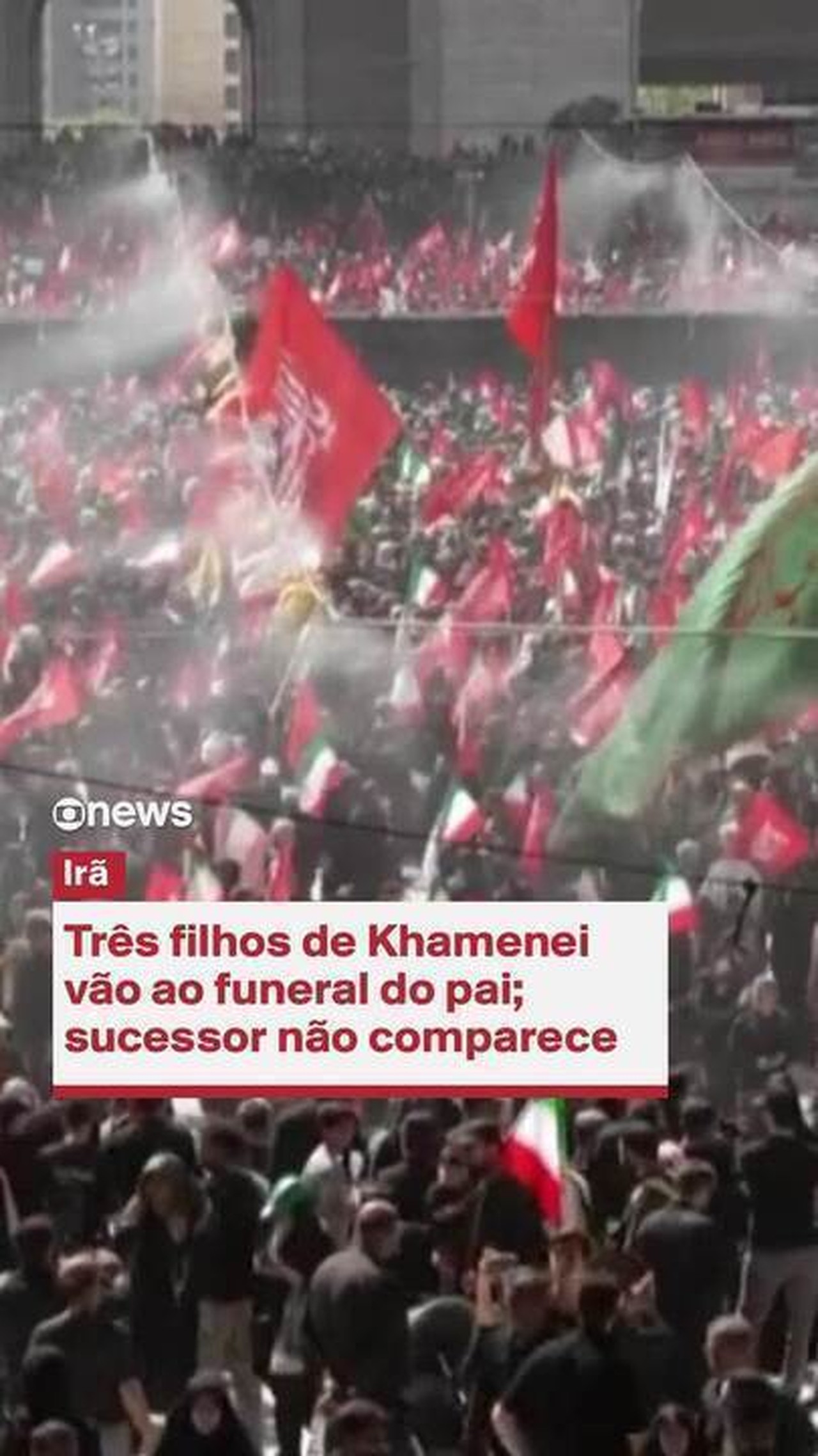 Funeral de Khamenei mobiliza multidões no Irã e tem gritos de 'morte a Trump'; veja FOTOS