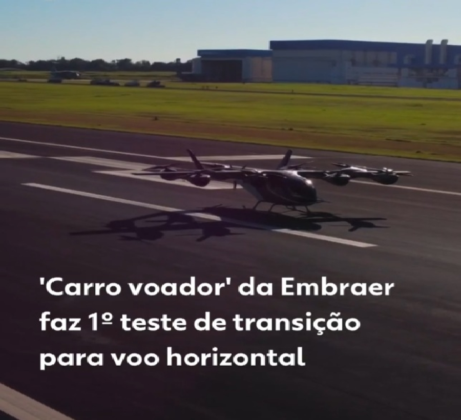 CARRO VOADOR DA EMBRAER SERÁ PRODUZIDO EM TAUBATÉ