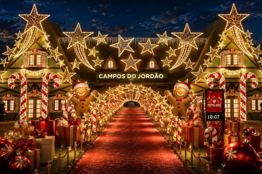 Natal 2026 em Campos do Jordão terá 16 km de luzes e árvore de 20 metros