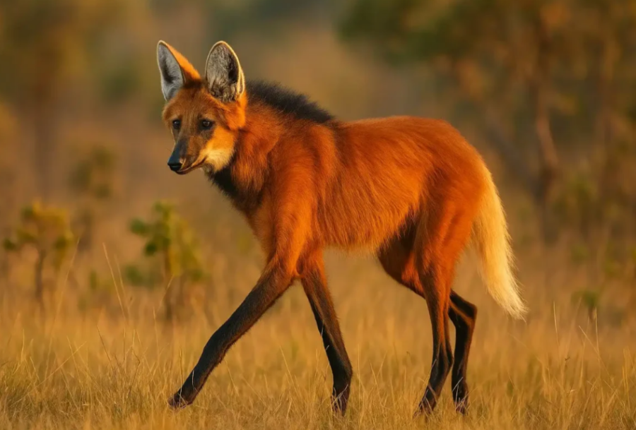 Lobo-guará é resgatado após ser encontrado em área urbana de Bragança Paulista