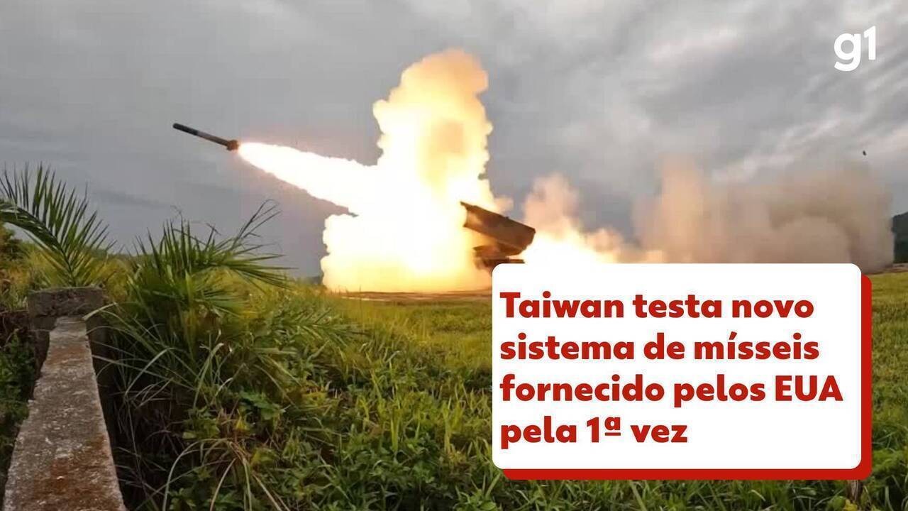 Taiwan testa novo sistema de mísseis fornecido pelos EUA pela 1ª vez